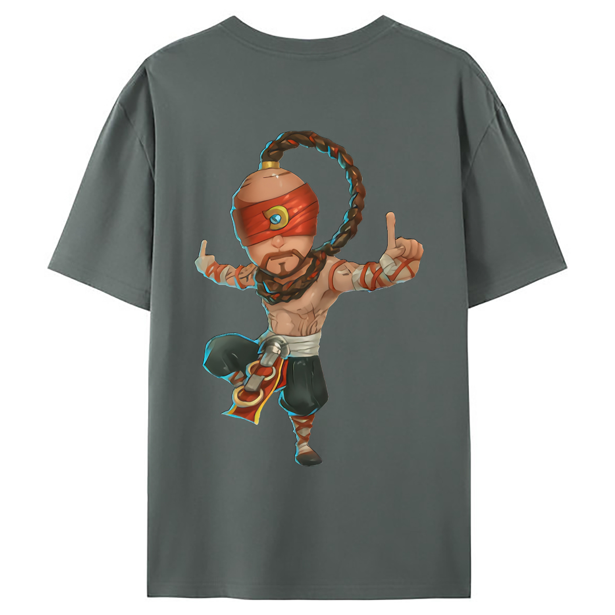 （画像用） リーグ・オブ・レジェンド League of Legends LOL 綿100％ メンズ半袖Tシャツ（バックプリント） 通気性